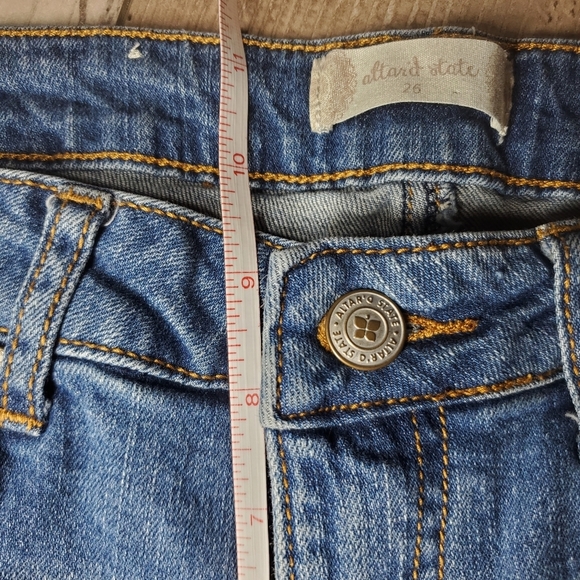 altar'd state size 26 distressed faded women's blue jeans EUC - Picture 7 of 16